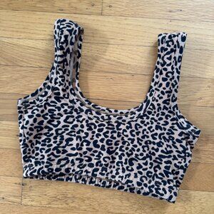 ARQ Brand New Leopard Print Bra Size Small Full Coverage Cotton